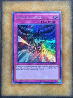 Yugioh Dark Sacrifice BLHR-EN056 Secret Rare 1st Ed NM - Image 1