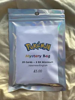 Pokemon TCG Mystery Booster Pack 25 Cards (Min 3x Guaranteed Hit In Every Bag) - Image 1
