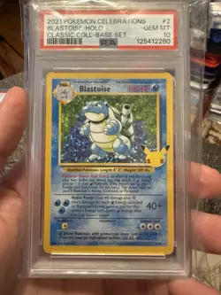 2021 POKEMON CELEBRATIONS CLASSIC COLLECTION 2 BLASTOISE-HOLO PSA 10 GEM MINT - Image 1