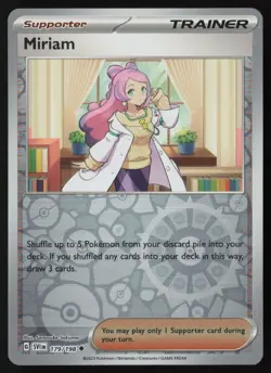 Pokemon Miriam - 179/198 SV01: Scarlet & Violet Base Set Reverse Holo Pack Fresh - Image 1