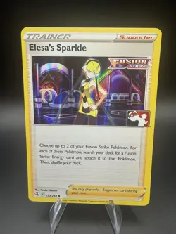Pokemon Elesa’s Sparkle 233/264 Fusion Strike Play! Prize Pack Series Holo - NM - Image 1