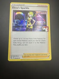 Pokemon Elesa’s Sparkle 233/264 Fusion Strike Play! Prize Pack Series Holo - NM - Image 4
