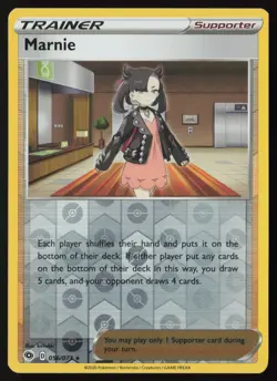 Pokemon Marnie 56/73 Champion's Path Reverse Holo Pack Fresh - NM - Image 1