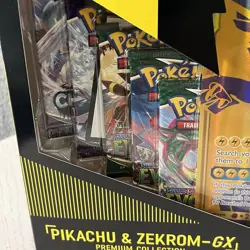 Pokemon Pikachu & Zekrom GX Tag Team Premium Collection Box New Sealed 820650809910 - Image 2