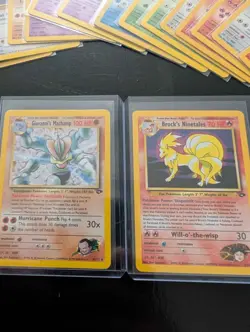 Pokemon Gym Challenge Vintage Lot (2000) Giovanni's Machamp & Brock's Ninetales - Image 2
