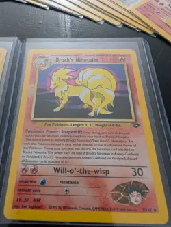Pokemon Gym Challenge Vintage Lot (2000) Giovanni's Machamp & Brock's Ninetales - Image 4