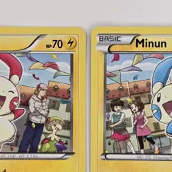 Plusle + Minun 31-32/111 Common XY Furious Fists LP Pokemon - Image 3