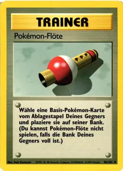 Base Set Pokemon TCG Pokemon Flute German 86/102 MP - Image 1
