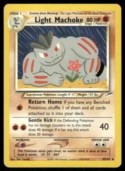 Pokemon Tcg Light Machoke #49 Pokemon Neo Destiny MP - Image 1