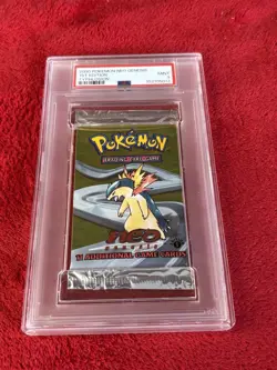PSA 9 1st Edition Neo Genesis Typhlosion Art Graded Booster Pack Pokemon - Image 1
