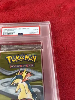 PSA 9 1st Edition Neo Genesis Typhlosion Art Graded Booster Pack Pokemon - Image 2