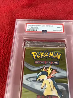 PSA 9 1st Edition Neo Genesis Typhlosion Art Graded Booster Pack Pokemon - Image 3