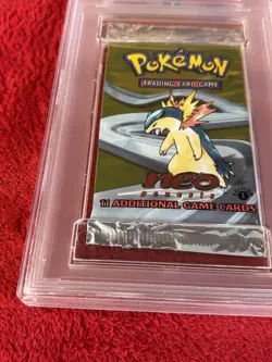 PSA 9 1st Edition Neo Genesis Typhlosion Art Graded Booster Pack Pokemon - Image 4