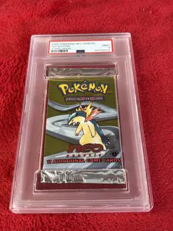 PSA 9 1st Edition Neo Genesis Typhlosion Art Graded Booster Pack Pokemon - Image 5