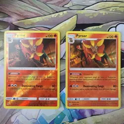 Pokemon TCG | SM Forbidden Light | Pyroar 19/131 REVERSE HOLO & RARE HOLO - Image 1