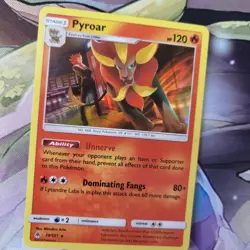 Pokemon TCG | SM Forbidden Light | Pyroar 19/131 REVERSE HOLO & RARE HOLO - Image 5