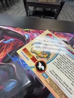 1999 Topps #06 Charizard Holo Foil TV Animation Series 1 Pokemon BLUE LOGO - Image 3