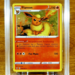 Pokemon SWSH Vivid Voltage Cosmos Flareon 026/085 AGS Gem-MT 10 Holo Rare 2020 - Image 2