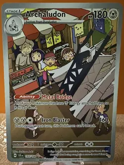 POKEMON TCG Archaludon 155/142 Sv07: Stellar Crown Holo - Image 1