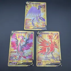 Pokemon Gold Galarian Birds Lot - Articuno, Zapdos & Moltres V - NM/M - Image 1