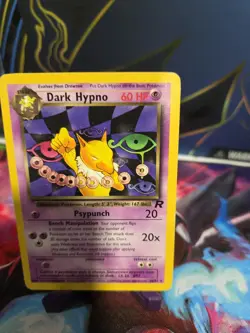 Pokemon Vintage Non-Holo Rare Dark Hypno 26/82 Team Rocket #10 - Image 3