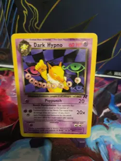 Pokemon Vintage Non-Holo Rare Dark Hypno 26/82 Team Rocket #10 - Image 4