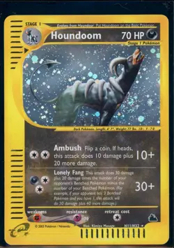 Pokemon SKYRIDGE - #H11/H32 Houndoom - Holo - ENG - DOUBLE SWIRL! - MP/LP - Image 1