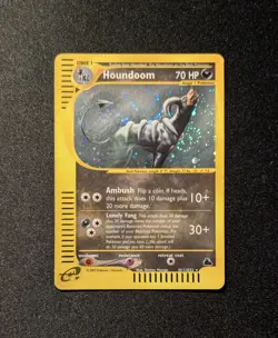 Pokemon SKYRIDGE - #H11/H32 Houndoom - Holo - ENG - DOUBLE SWIRL! - MP/LP - Image 3