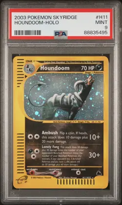 PSA 9 Houndoom H11/H32 Skyridge Holo Rare Pokemon Card - Image 1