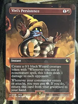 Vivi’s Persistence - FIC Borderless - Near Mint - Non-Foil - w/MagCase! MTG - Image 2
