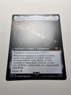 Anduril Flame of the West (Extended Art) LTR 375 Mtg Lord Rings lotr mythic card - Image 2