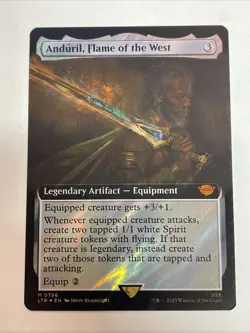 Anduril, Flame of the West (Extended Art) (Surge Foil) LOTR #786 Mythic - Image 1