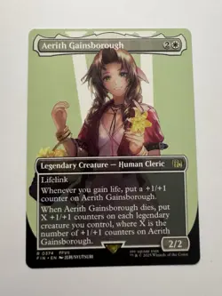 Aerith Gainsborough (Borderless) ✅ Final Fantasy ✅ Magic The Gathering (mtg) - Image 1