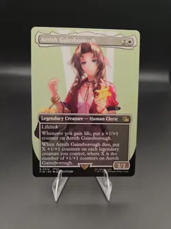 Aerith Gainsborough (Borderless) #374 Final Fantasy Magic the Gathering Non-Foil - Image 1