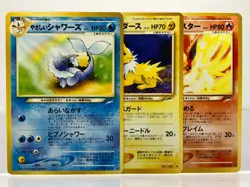 Light Jolteon Light Vaporeon Light Flareon Neo Destiny Pokemon Card Japanese - Image 1
