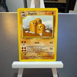 Pokemon Cards: Base Set Rare: Dugtrio 19/102 TCG 1999 WOTC Vintage - Image 1