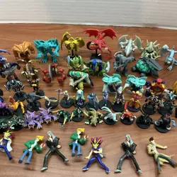 Yugioh & Dungeon Dice Monsters Figures Lot of Over 60 Vintage Toy Mini - Image 3