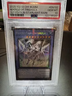 Yu-Gi-Oh! 2025 Nekroz Of Trishula STARLIGHT 1st Ed PSA 10 BLMM-EN132 POP 1!! - Image 1
