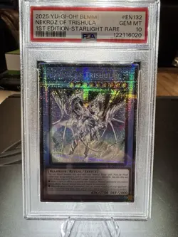 Yu-Gi-Oh! 2025 Nekroz Of Trishula STARLIGHT 1st Ed PSA 10 BLMM-EN132 POP 1!! - Image 2