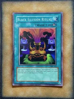 Yugioh Black Illusion Ritual MRL-051 Super Rare Original Print LP - Image 1