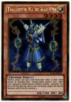 Near Mint - Gold Rare - Unlimited Thunder King Rai-Oh PGLD-EN075 - Image 1