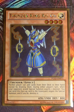 Near Mint - Gold Rare - Unlimited Thunder King Rai-Oh PGLD-EN075 - Image 3