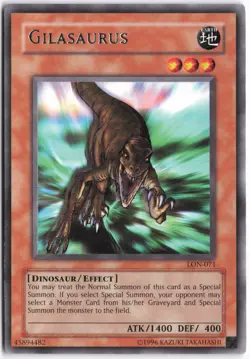 Yugioh - Gilasaurus LON-071 Unlimited - Labyrinth of Nightmare - Image 1