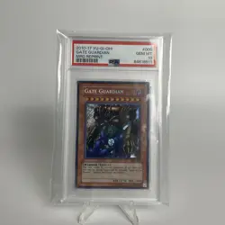 YuGiOh PSA 10 MINT Gate Guardian MRD-000 Metal Raiders Secret Rare Lot - Image 2