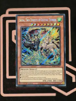 BPRO-EN027 Shiina, Twin Tempests of Celestial Thunder Secret Rare 1st Ed YUGIOH - Image 1