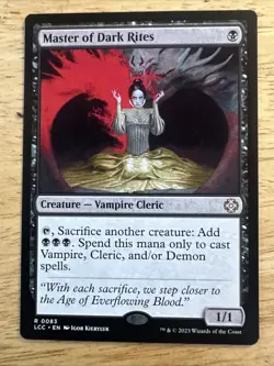 Master of Dark Rites R Commander: The Lost Caverns of Ixalan 83 NM MTG Magic - Image 1