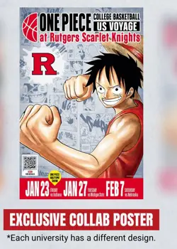 🔥One Piece Monkey D. Luffy College Basketball US Voyage Promo Card🔥 W/Poster! - Image 4