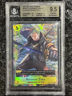Roronoa Zoro (Illustration Box Vol.3) OP07-113 One Piece Promotion BGS 9.5 - Image 1