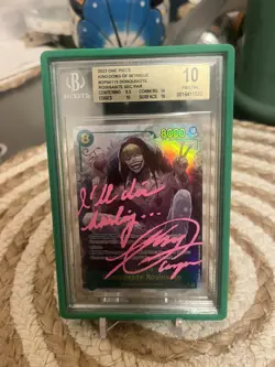 Donquixote Rosinante OP04-119 Kingdoms of Intrigue bgs 10 signed by voice actor - Image 1