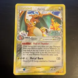 Charizard Stamped Crystal Guardians Reverse Holo Rare 4/100 Pokemon TCG - MP - Image 2